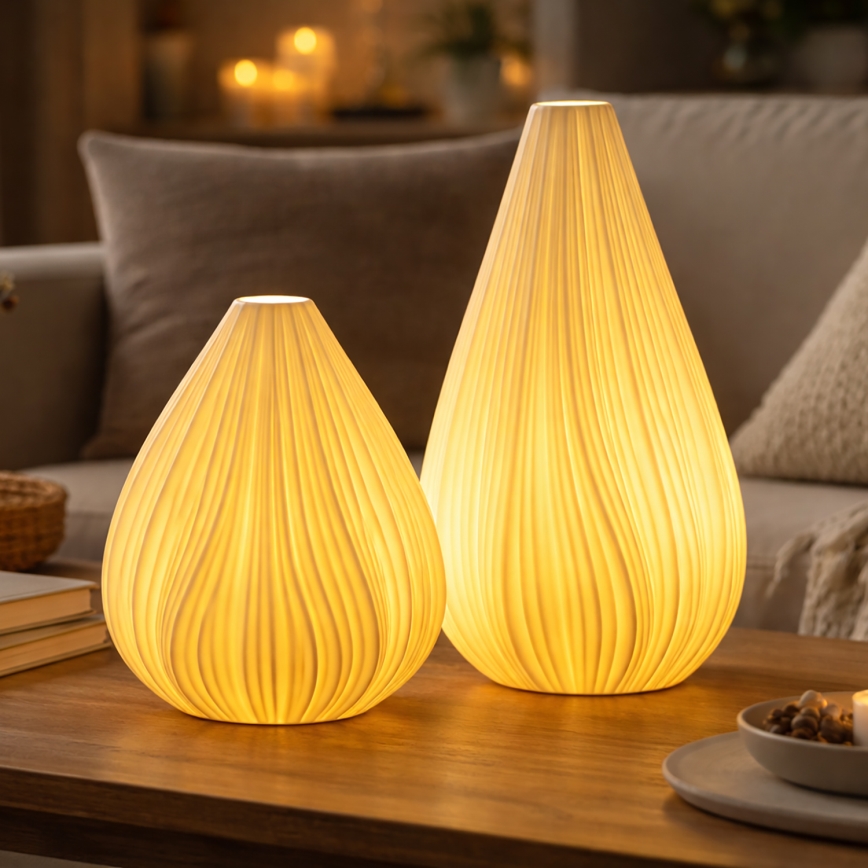 ONLI - Lampa stołowa NUVIA 1xE14/6W/230V 32 cm biała