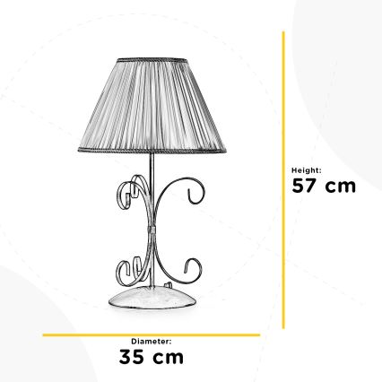 ONLI - Lampa stołowa ODINO 1xE27/22W/230V 57 cm