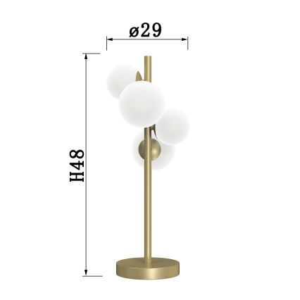 ONLI - Lampa stołowa PALOMA 4xG9/10W/230V 48 cm złoty