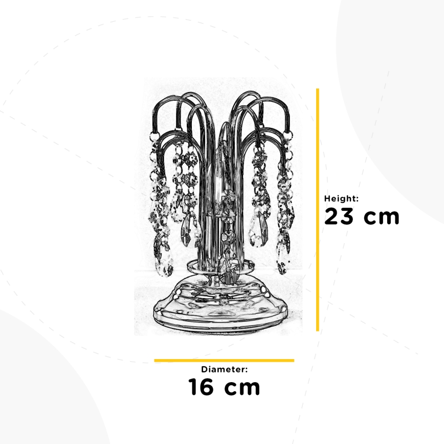 ONLI - Lampa stołowa PIOGGIA 1xE14/6W/230V złoty