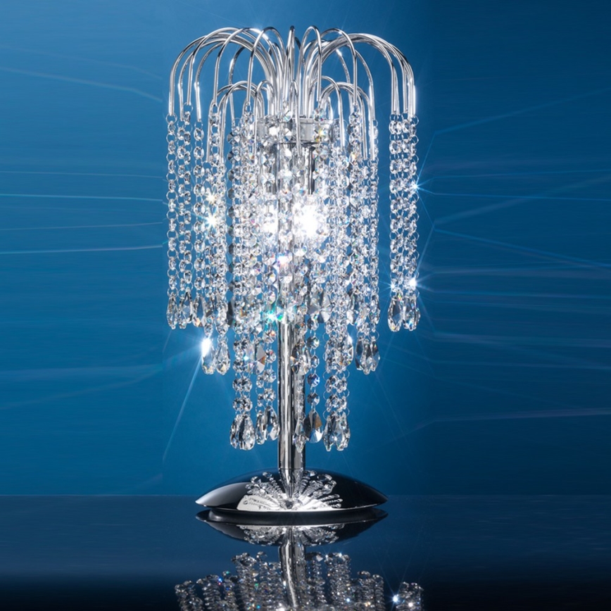 ONLI - Lampa stołowa PIOGGIA 2xE14/6W/230V 50 cm chrom błyszczący