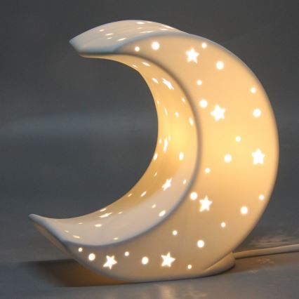 ONLI - Lampa stołowa PORCELLANA 1xE14/6W/230V 21 cm księżyc