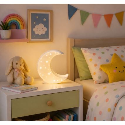 ONLI - Lampa stołowa PORCELLANA 1xE14/6W/230V 21 cm księżyc