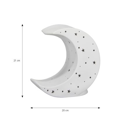 ONLI - Lampa stołowa PORCELLANA 1xE14/6W/230V 21 cm księżyc