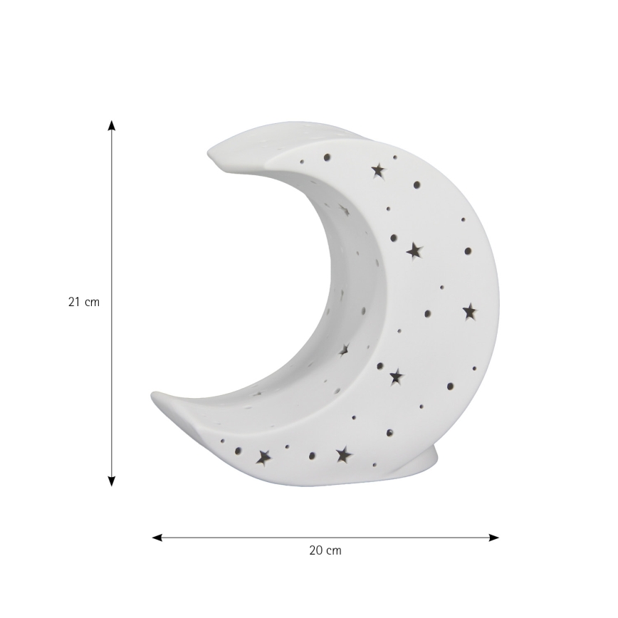 ONLI - Lampa stołowa PORCELLANA 1xE14/6W/230V 21 cm księżyc