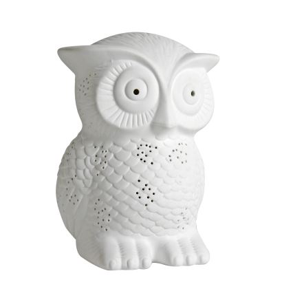 ONLI - Lampa stołowa PORCELLANA 1xE14/6W/230V 25 cm sowa