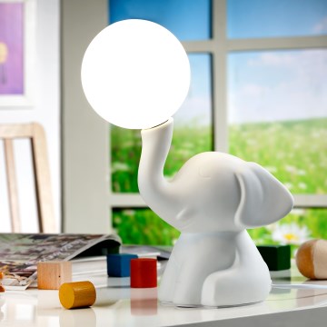 ONLI - Lampa stołowa PORCELLANA 1xG9/6W/230V 31 cm słoń