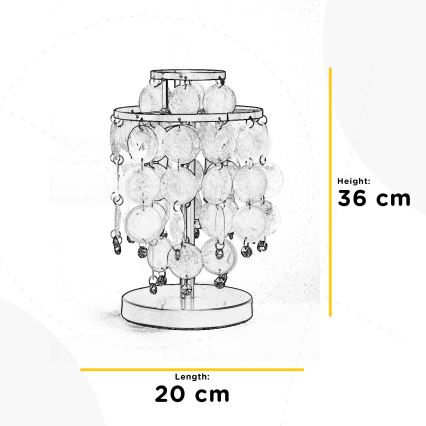 ONLI - Lampa stołowa RUBEN 2xE14/6W/230V