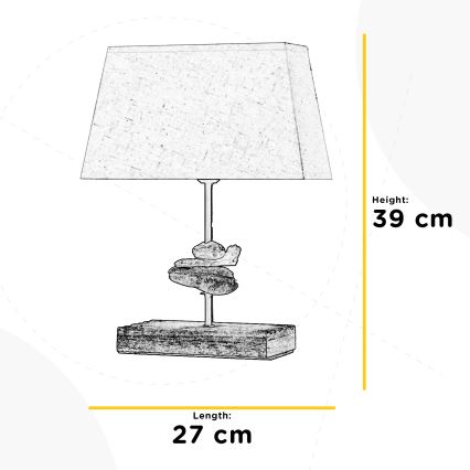 ONLI - Lampa stołowa SEREGON 1xE27/22W/230V