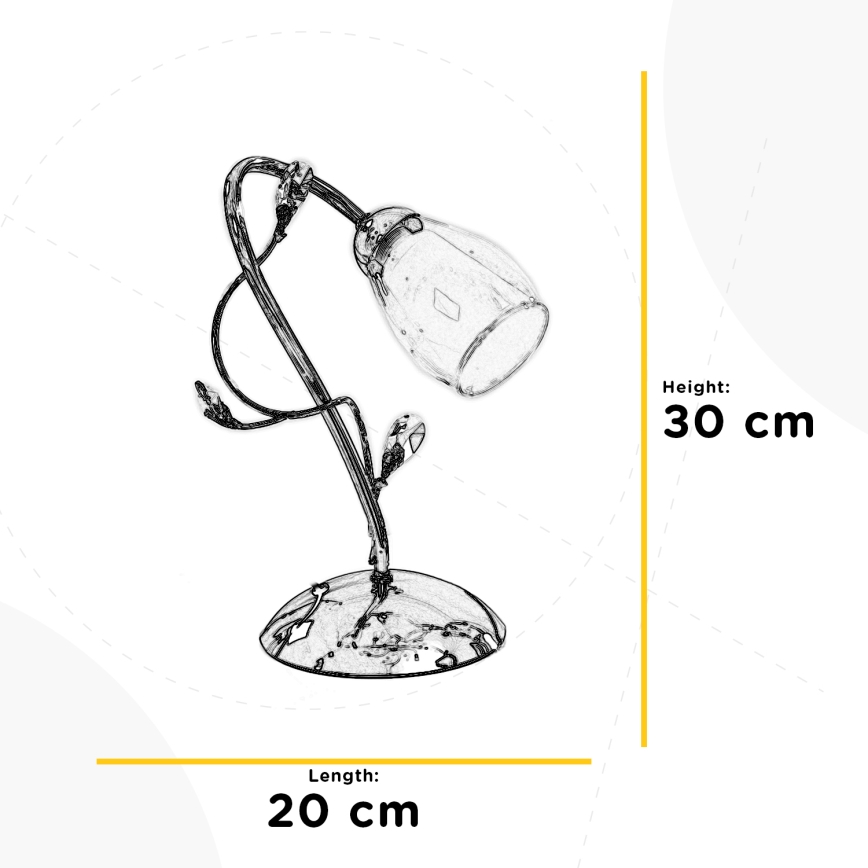 ONLI - Lampa stołowa SHARON 1xE14/6W/230V 30 cm