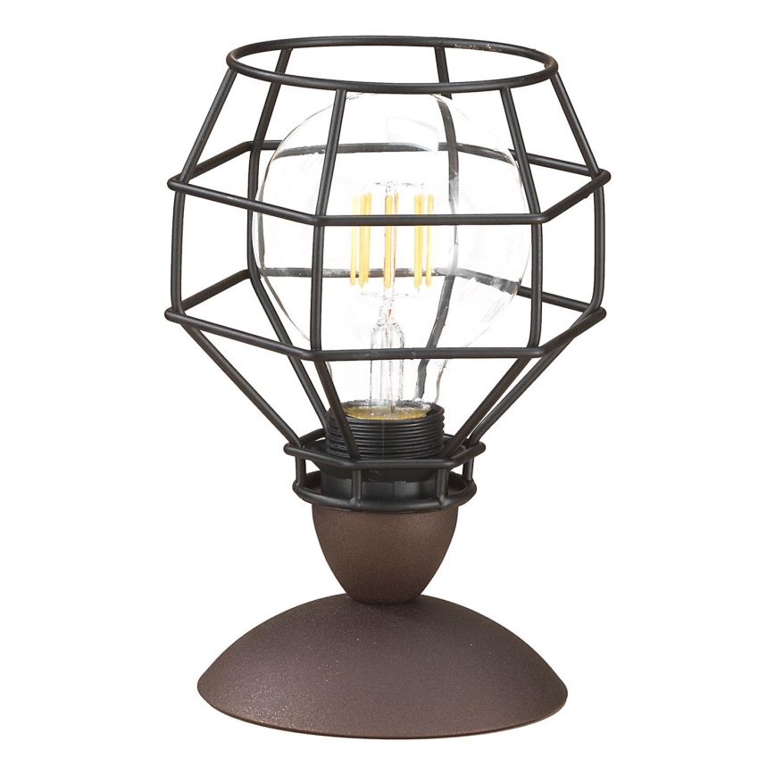 ONLI - Lampa stołowa SPIDER 1xE27/15W/230V 23 cm czarny/brązowy