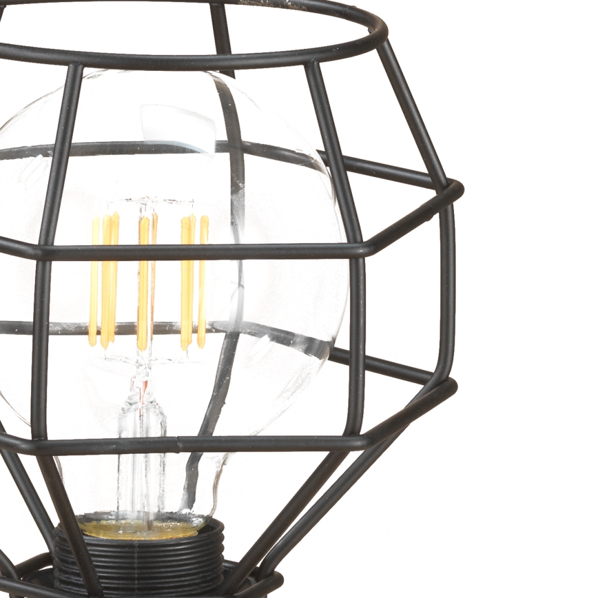 ONLI - Lampa stołowa SPIDER 1xE27/15W/230V 23 cm czarny/brązowy
