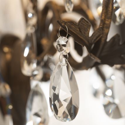 ONLI - Lampa stołowa TERESA 1xE14/6W/230V brąz