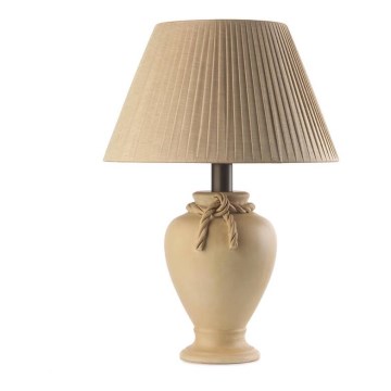 ONLI - Lampa stołowa TRECCIA 1xE27/22W/230V 65 cm beżowa