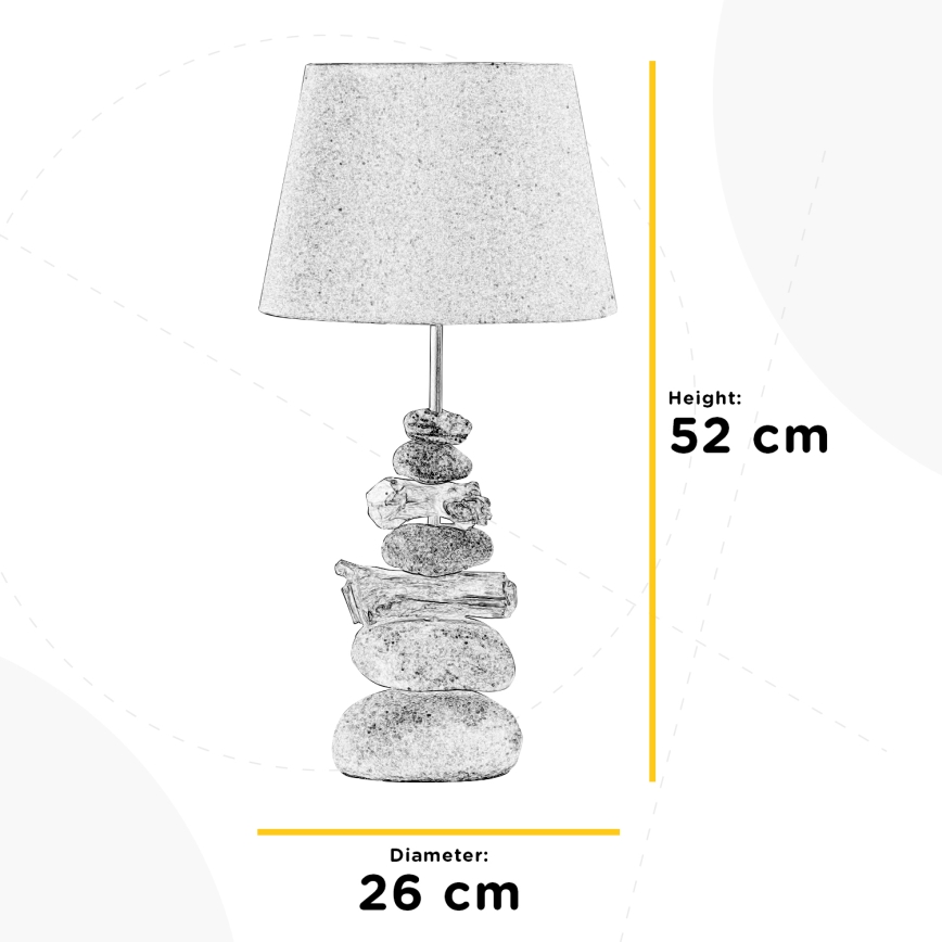ONLI - Lampa stołowa VERA 1xE27/22W/230V 52 cm