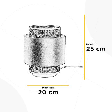 ONLI - Lampa stołowa VIENNA 1xE27/22W/230V