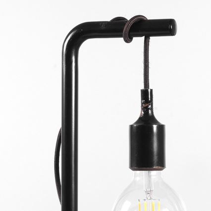 ONLI - Lampa stołowa WIRE 1xE27/15W/230V 50 cm czarny