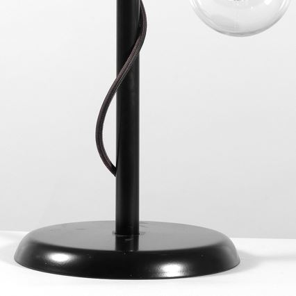 ONLI - Lampa stołowa WIRE 1xE27/15W/230V 50 cm czarny