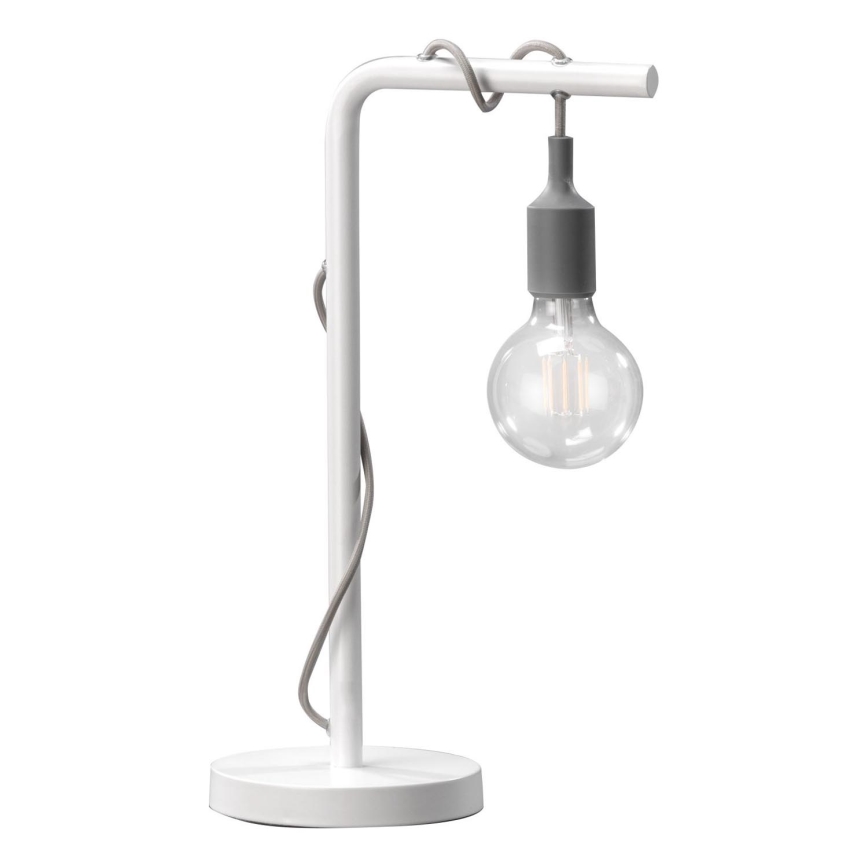 ONLI - Lampa stołowa WIRE 1xE27/15W/230V 50 cm szary/biały