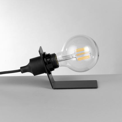 ONLI - Lampa stołowa WIRE 1xE27/15W/230V 9 cm czarny