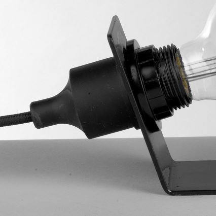 ONLI - Lampa stołowa WIRE 1xE27/15W/230V 9 cm czarny