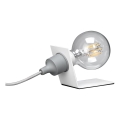 ONLI - Lampa stołowa WIRE 1xE27/15W/230V 9 cm szary/biały