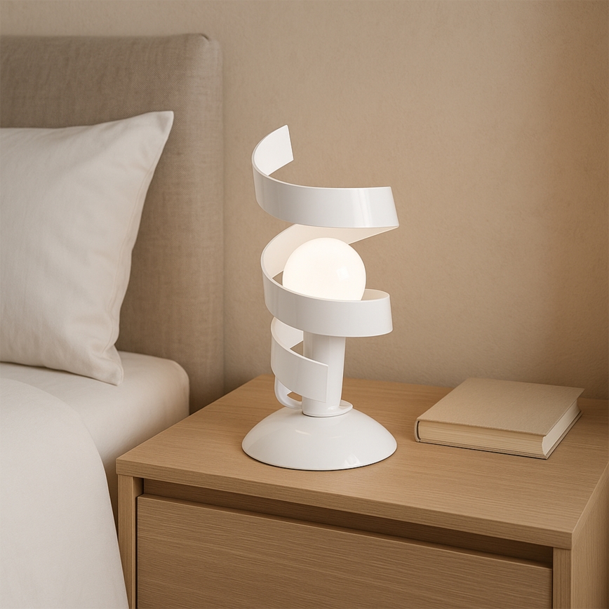 ONLI - Lampa stołowa ZOE 1xE14/6W/230V 22 cm biały