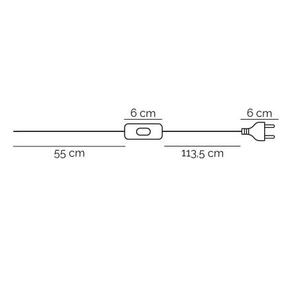 ONLI - Lampa stołowa ZOE 1xE14/6W/230V 22 cm biały
