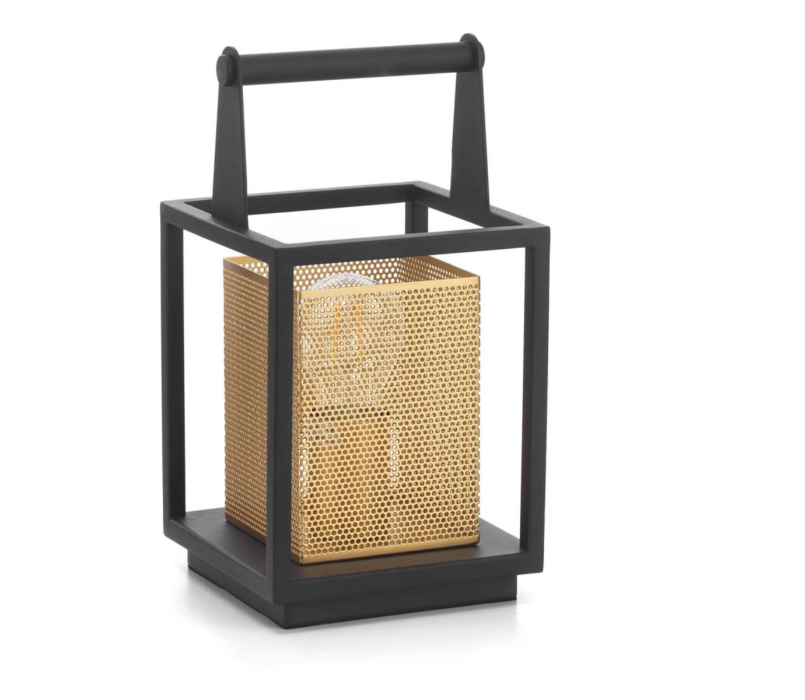 ONLI - Lampa stołowa MALIK 1xE27/22W/230V 29 cm złota/czarna
