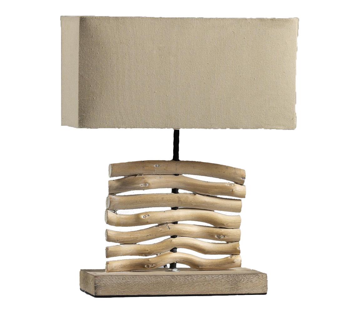 ONLI - Lampa stołowa MARICA 1xE27/22W/230V beżowa 38 cm