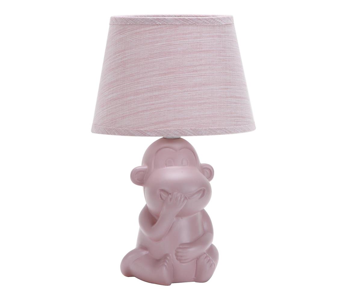 ONLI - Lampa stołowa MONKEY 1xE14/6W/230V różowa