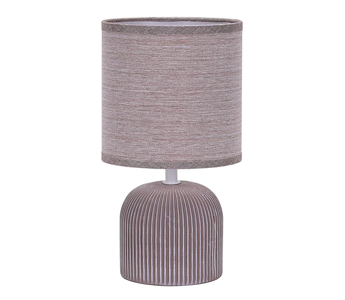 ONLI - Lampa stołowa SHELLY 1xE27/22W/230V brązowa 28 cm