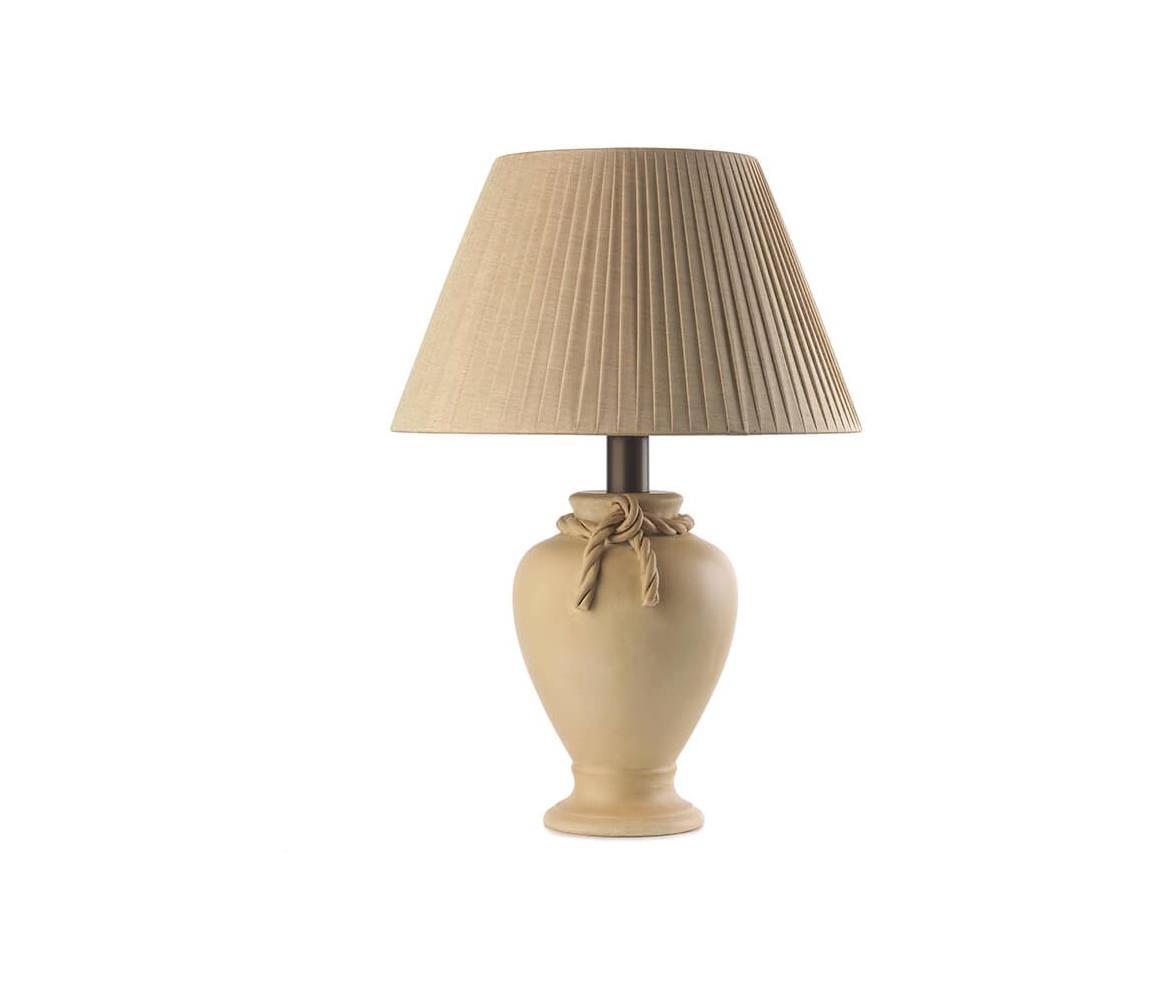 ONLI - Lampa stołowa TRECCIA 1xE27/22W/230V 65 cm beżowa