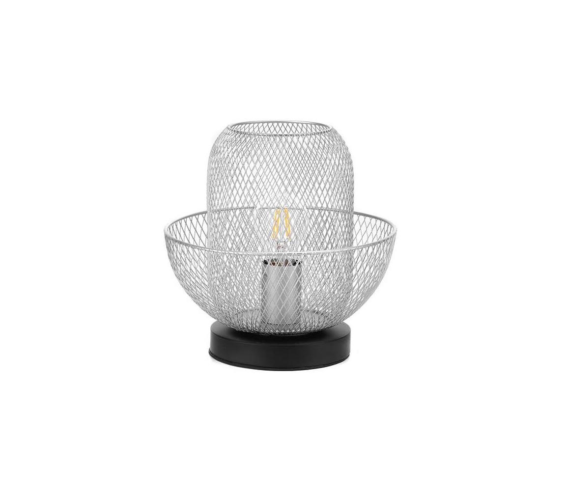 ONLI - Lampa stołowa ZAIR 1xE27/22W/230V czarna/srebrna