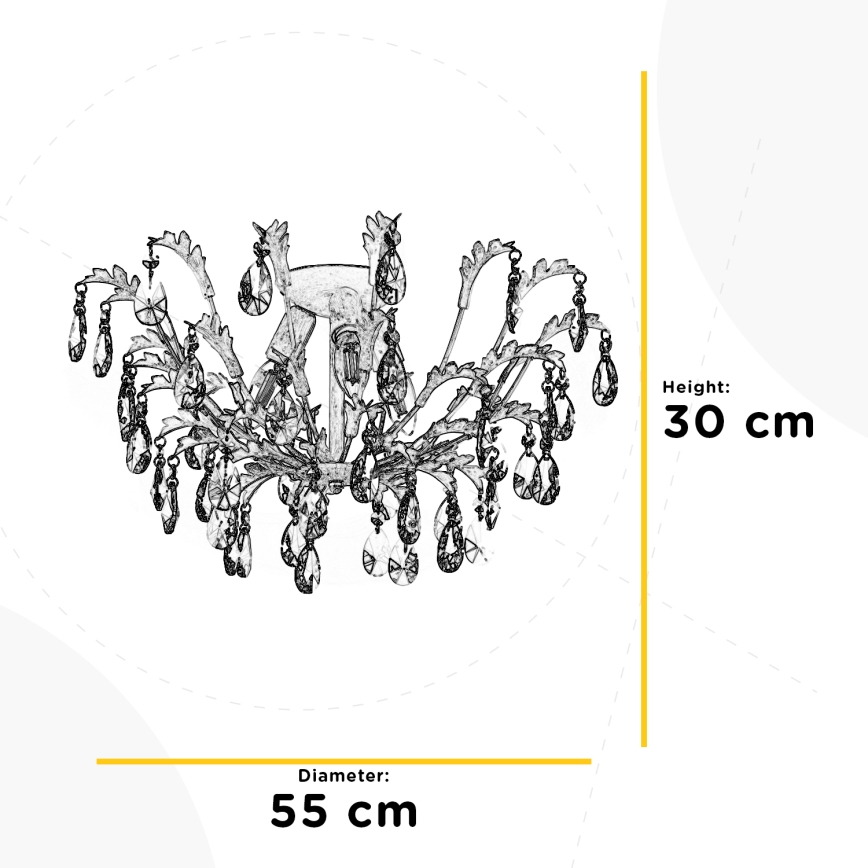 ONLI - Lampa sufitowa CESTA 3xE14/6W/230V