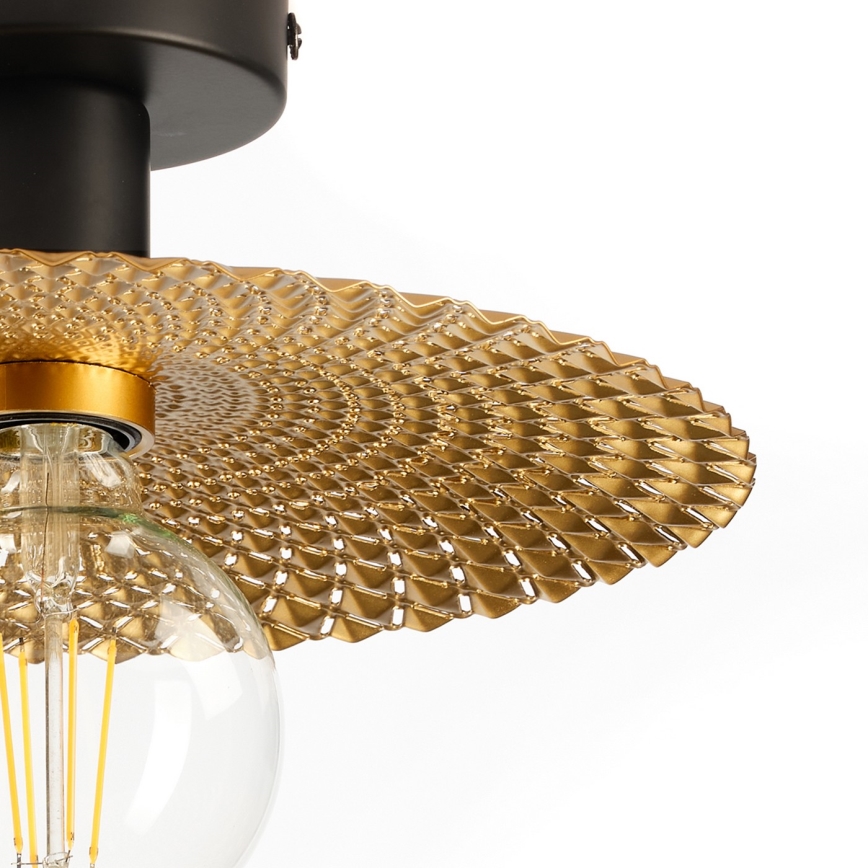 ONLI - Lampa sufitowa GOLDEN 1xE27/22W/230V śr. 28 cm złota/czarna