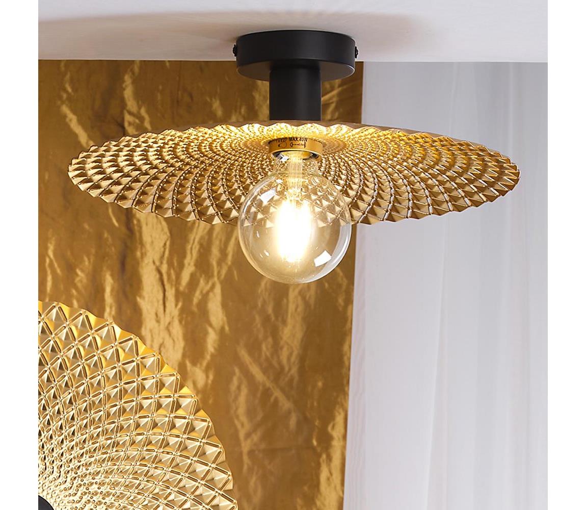 ONLI - Lampa sufitowa GOLDEN 1xE27/22W/230V śr. 38 cm złota/czarna