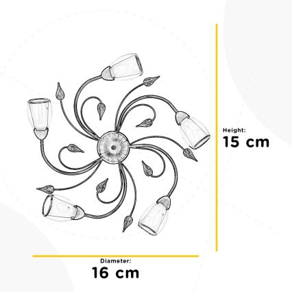 ONLI - Lampa sufitowa LILIANA 5xE14/6W/230V