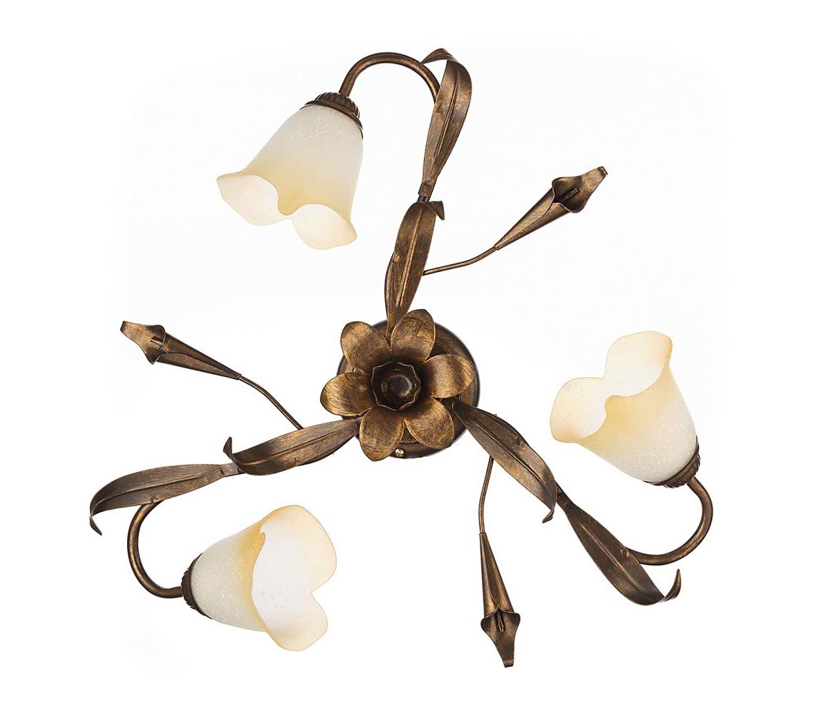 ONLI - Lampa sufitowa LUCREZIA 3xE14/6W/230V brąz