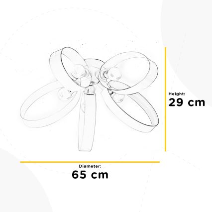 ONLI - Lampa sufitowa SERENA 5xE14/6W/230V biała