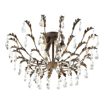 ONLI - Lampa sufitowa TERESA 5xE14/6W/230V brązowa