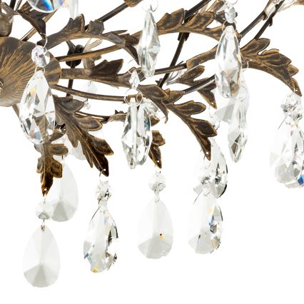 ONLI - Lampa sufitowa TERESA 5xE14/6W/230V brązowa