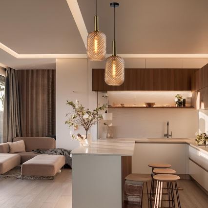 ONLI - Lampa wisząca na lince PIGNA 1xE27/15W/230V