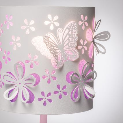 ONLI - Lampka dziecięca TITILLA 1xE14/6W/230V 22 cm fioletowa/biała