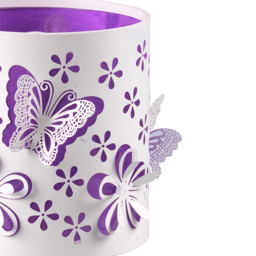 ONLI - Lampka dziecięca TITILLA 1xE14/6W/230V 22 cm fioletowa/biała