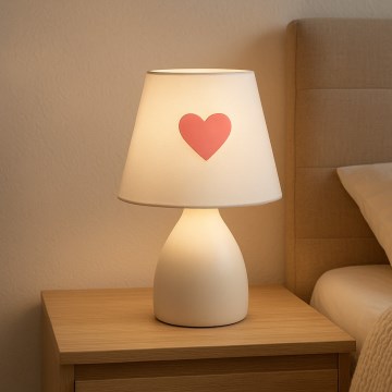 ONLI - Lampka dziecięca TITTA 1xE14/6W/230V 20 cm biała