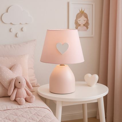 ONLI - Lampka dziecięca TITTA 1xE14/6W/230V 20 cm różowy