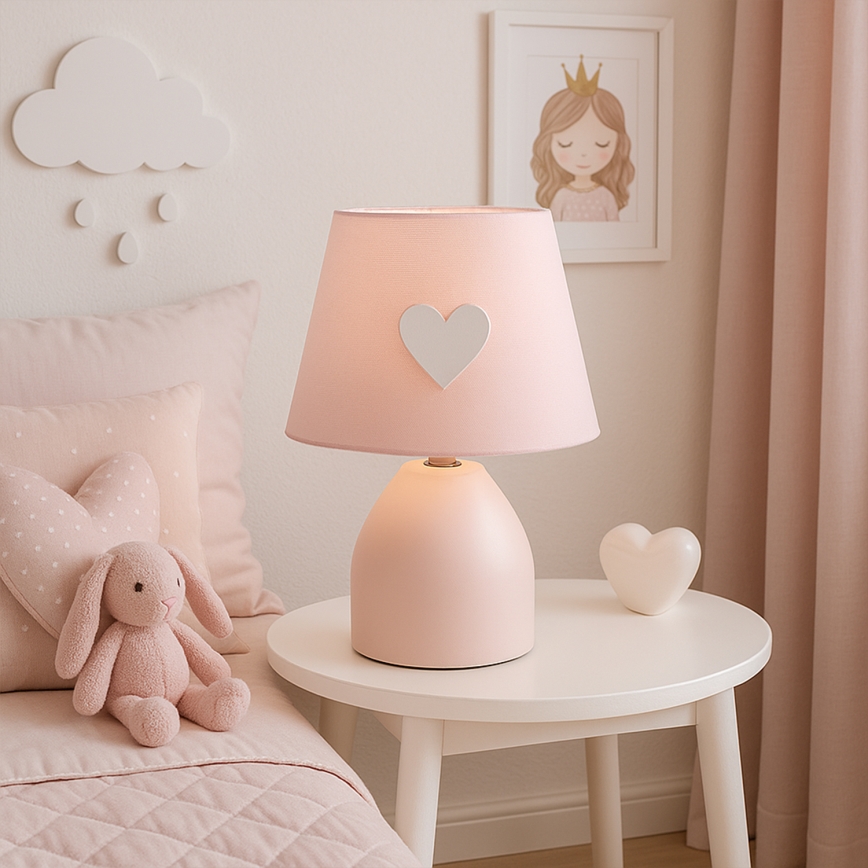 ONLI - Lampka dziecięca TITTA 1xE14/6W/230V 20 cm różowy