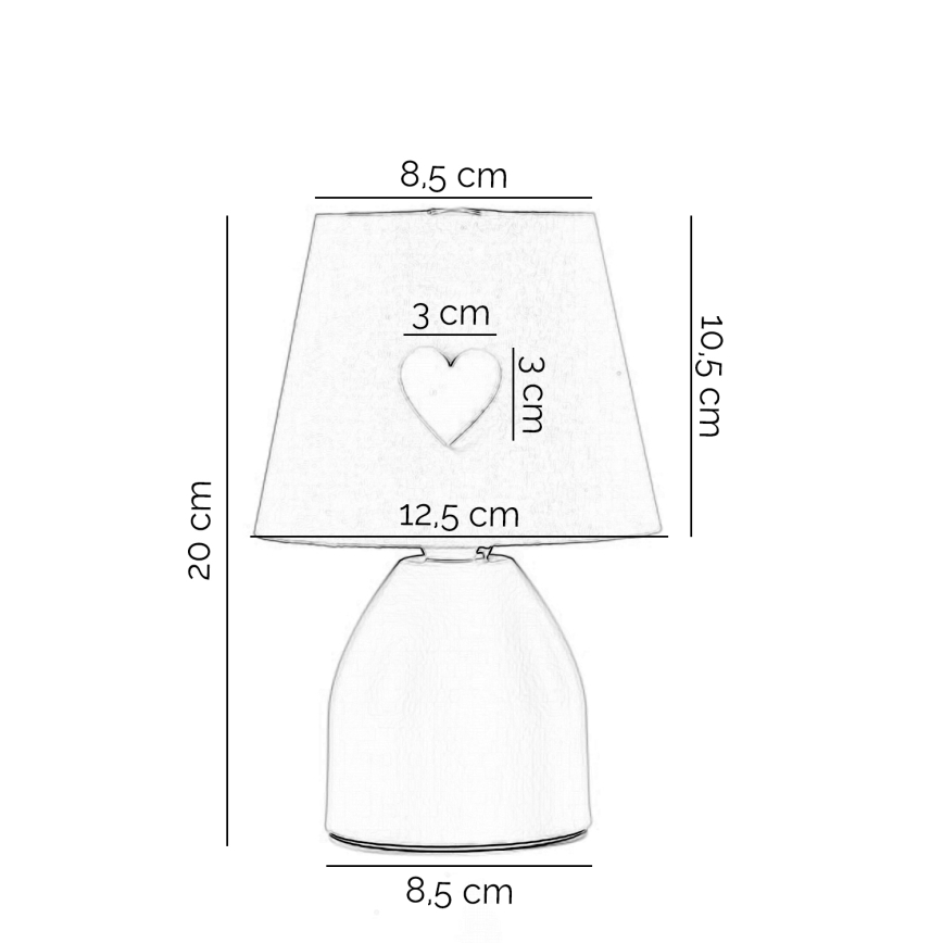 ONLI - Lampka dziecięca TITTA 1xE14/6W/230V 20 cm różowy