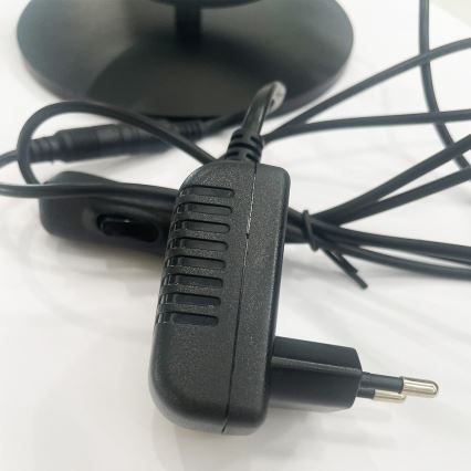 ONLI - Lampka stołowa LED RINGS LED/17W/230V 4000K 37 cm czarna